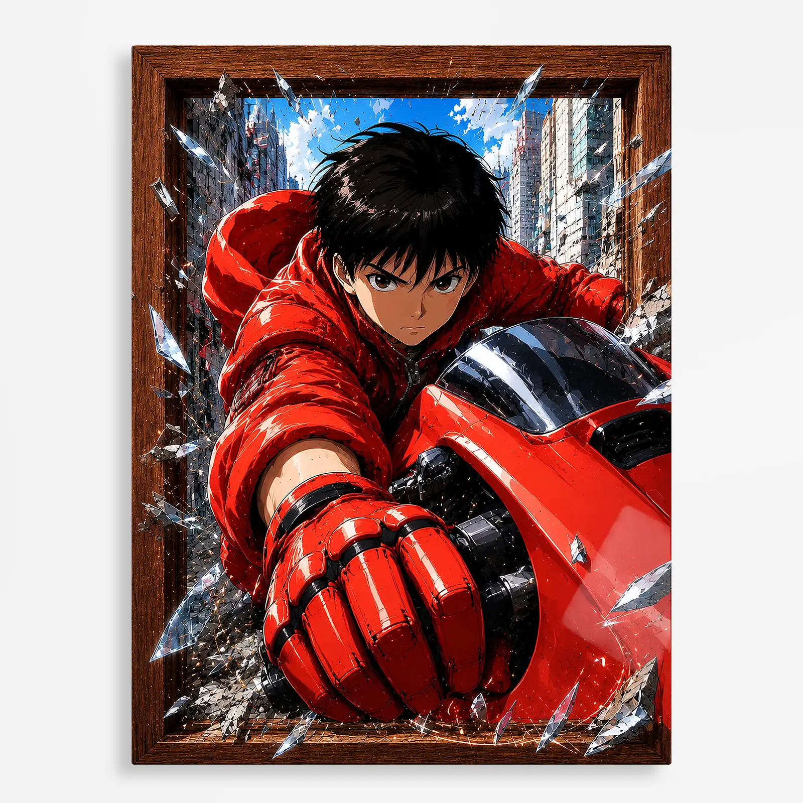 anime metal poster (3) s1 Neo City Metal Poster Wall Decor - A - Image 1
