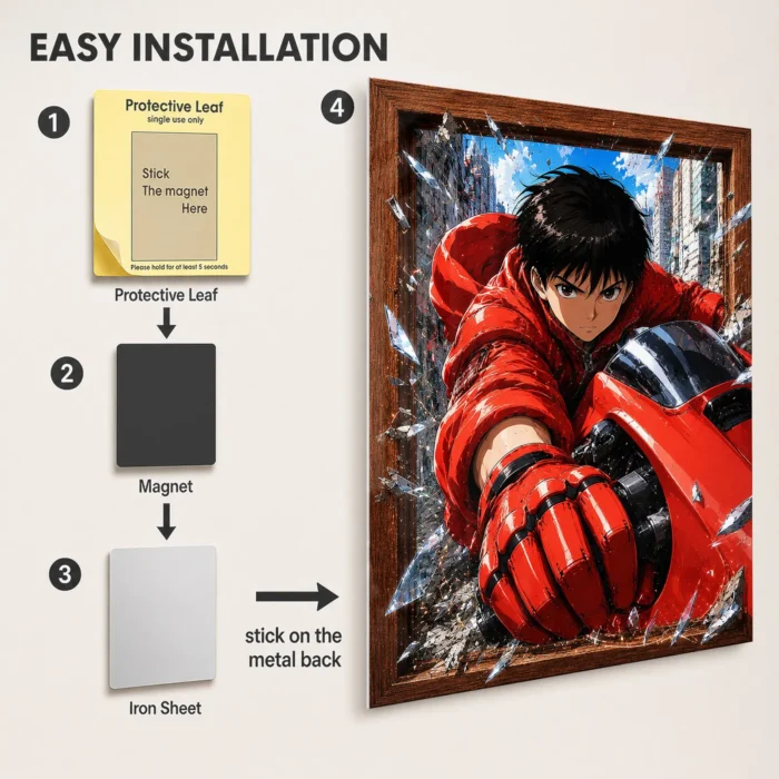 Neo City Metal Poster Wall Decor - A - Image 2