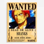 OP - Shanks Wanted Metal Poster Wall
  Decor