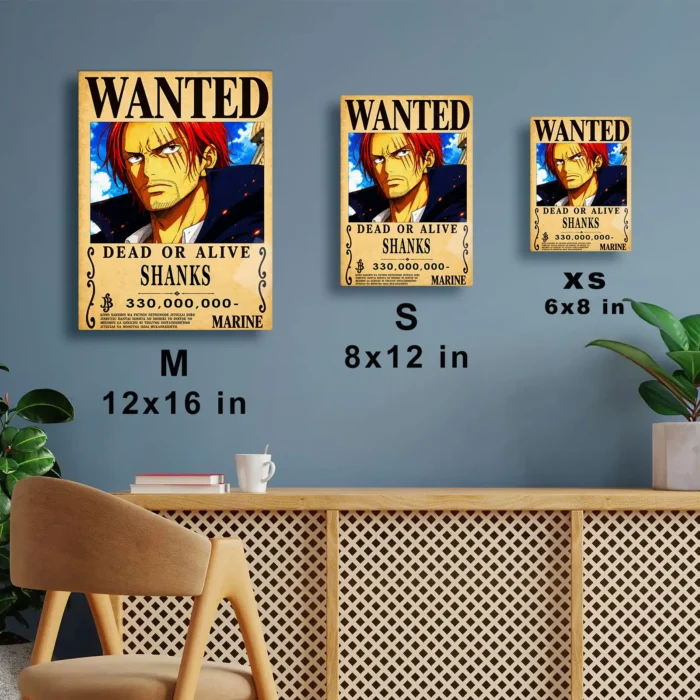 OP - Shanks Wanted Metal Poster Wall
  Decor - Image 6