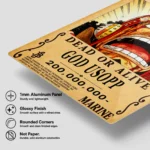 OP - Usopp Wanted Metal Poster Wall
  Decor - Image 5
