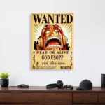 OP - Usopp Wanted Metal Poster Wall
  Decor - Image 3