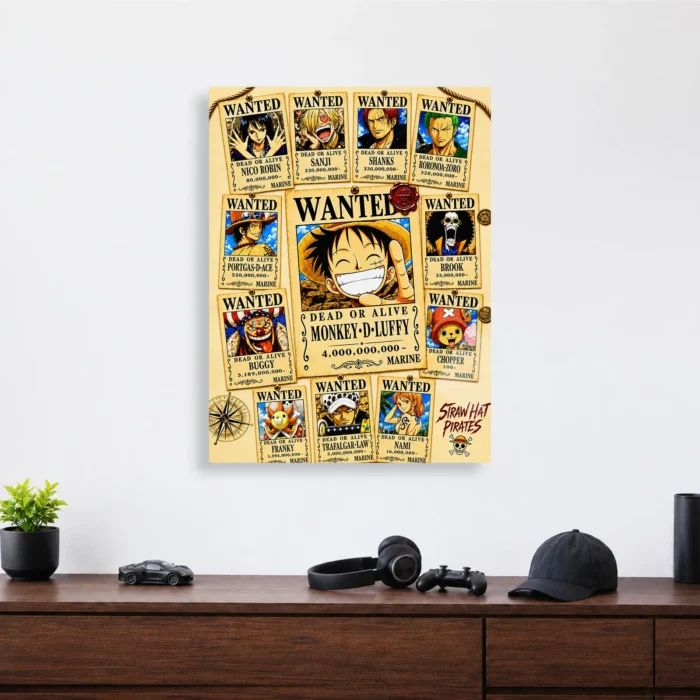 OP Wanted Metal Poster Wall Decor - Image 3