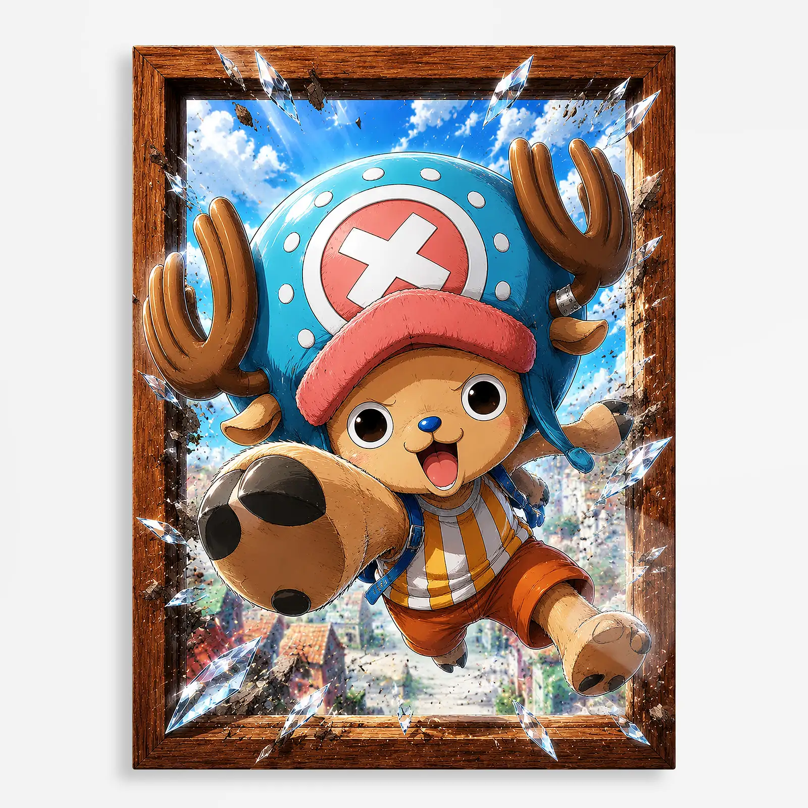 anime metal poster (307) s1 OP - Tony Tony Chopper Metal Poster Wall
Decor - Image 1