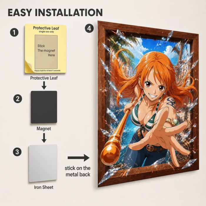 OP - Nami Metal Poster Wall Decor - A - Image 2