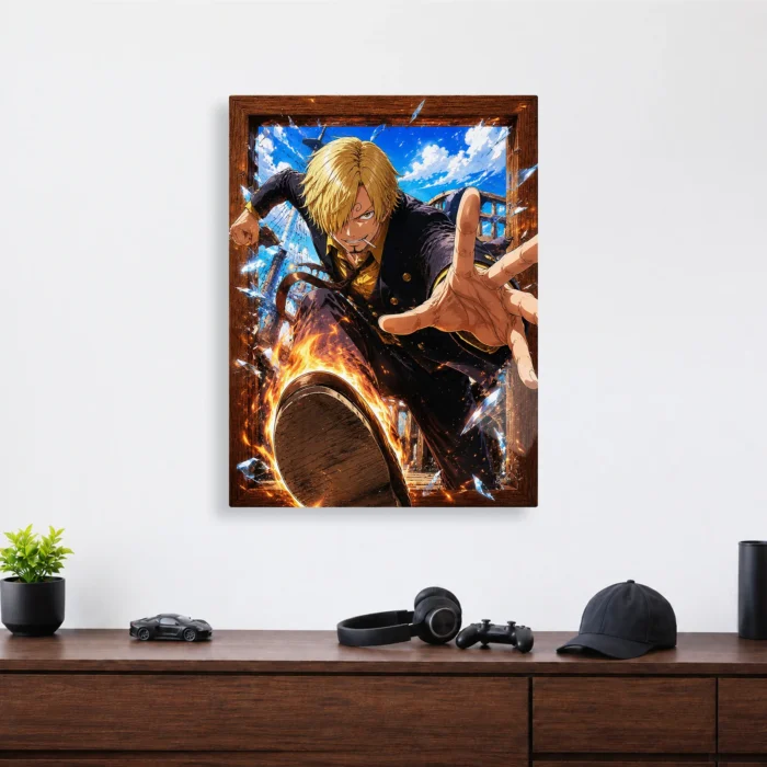 OP - Sanji Metal Poster Wall Decor - A - Image 3