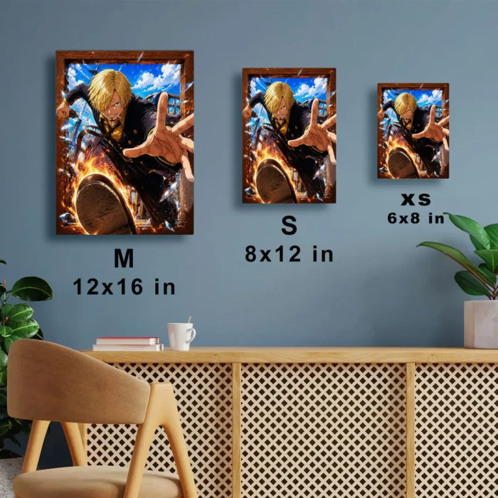 OP - Sanji Metal Poster Wall Decor - A - Image 6