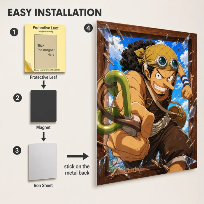 OP - Usopp Metal Poster Wall Decor - Image 2