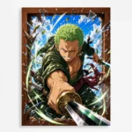 OP - Roronoa Zoro Metal Poster Wall
  Decor - A
