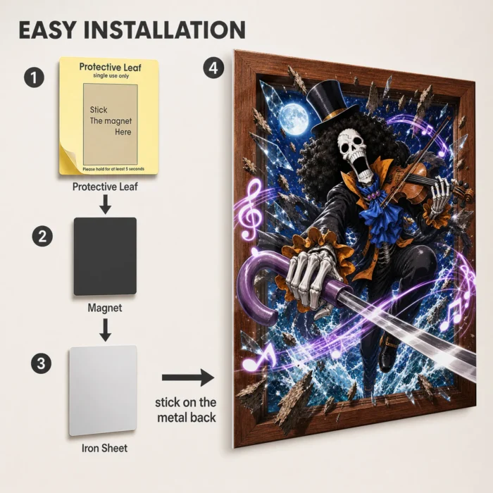 OP - Brook Metal Poster Wall Decor - A - Image 2