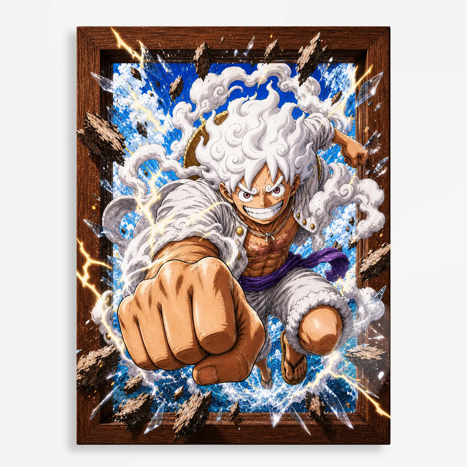 anime metal poster (316) s1 OP Gear 5 Metal Poster Wall Decor - Image 1
