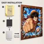 OP - Luffy Metal Poster Wall Decor - Image 2