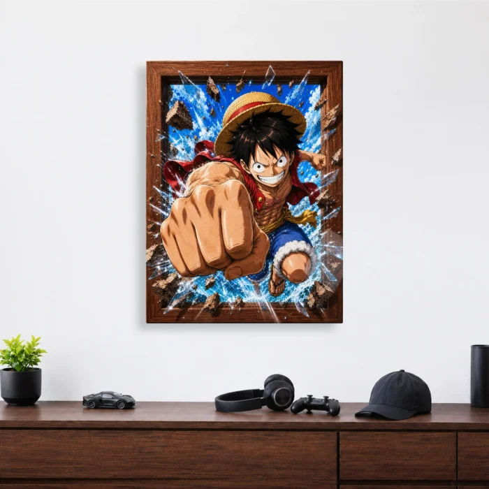 OP - Luffy Metal Poster Wall Decor - Image 3