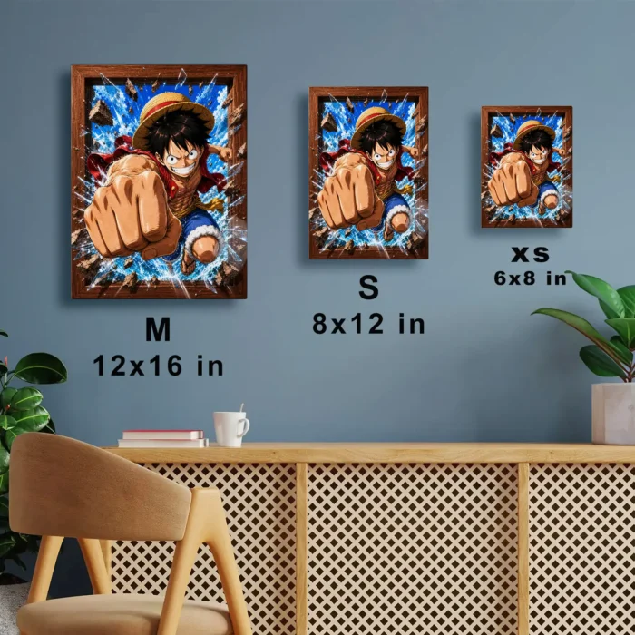 OP - Luffy Metal Poster Wall Decor - Image 6