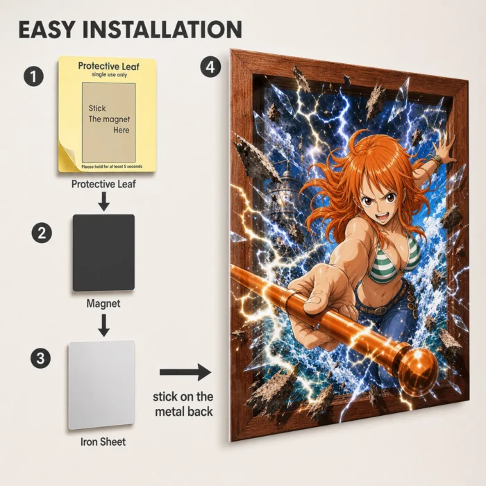 OP - Nami Metal Poster Wall Decor - B - Image 2