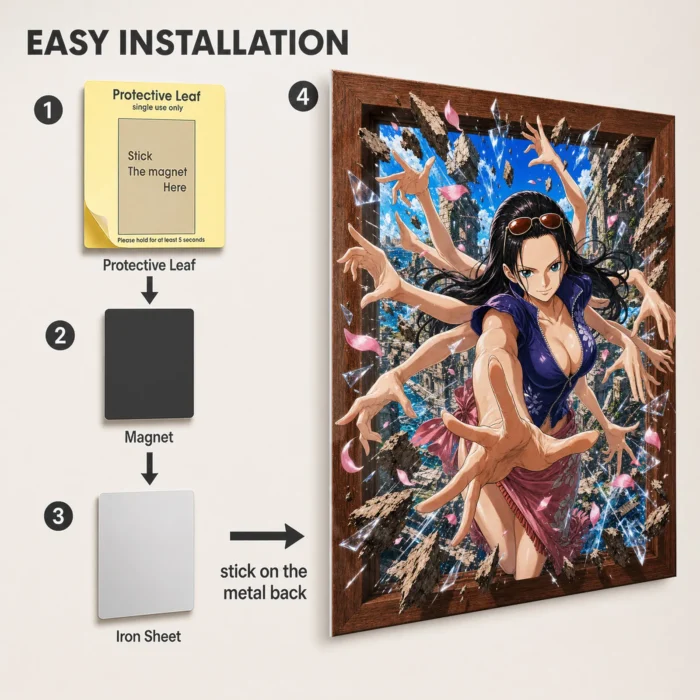 OP - Nico Robin Metal Poster Wall Decor
  - A - Image 2