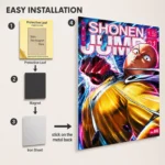 OPM - Saitama Metal Poster Wall Decor - Image 2
