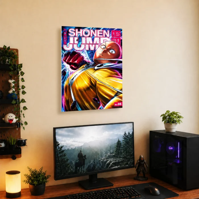 OPM - Saitama Metal Poster Wall Decor - Image 4