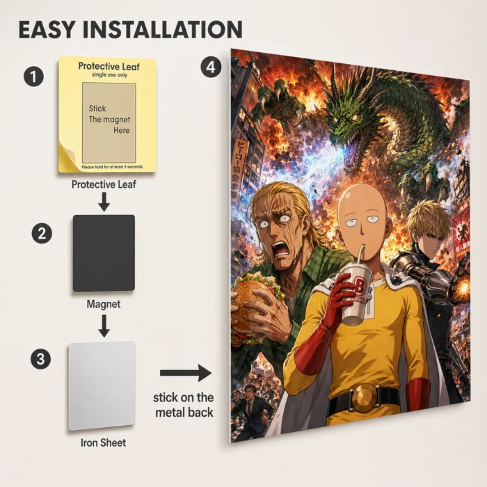 OPM Metal Poster Wall Decor - B - Image 2
