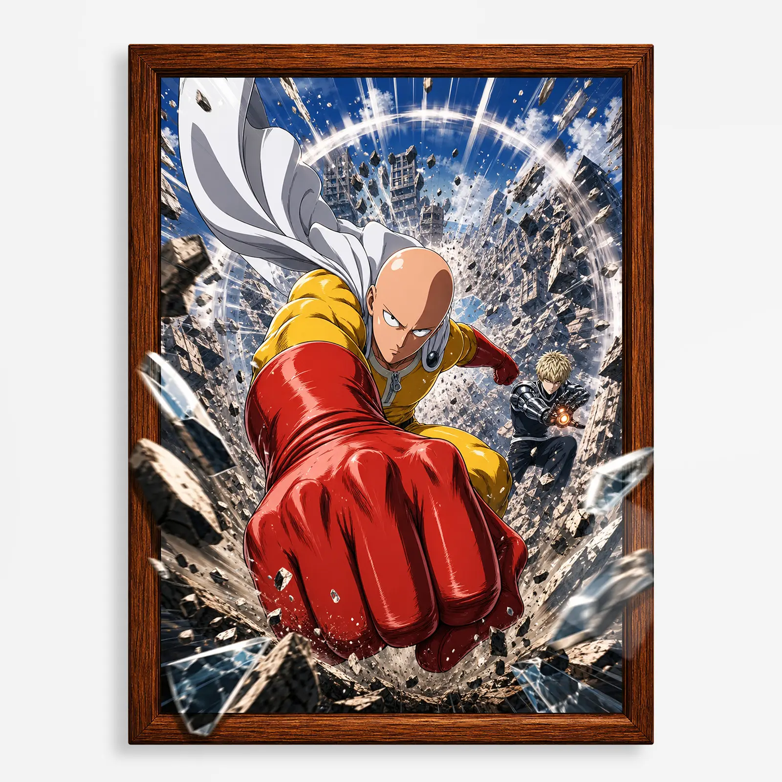 anime metal poster (328) s1 OPM Metal Poster Wall Decor - E - Image 1