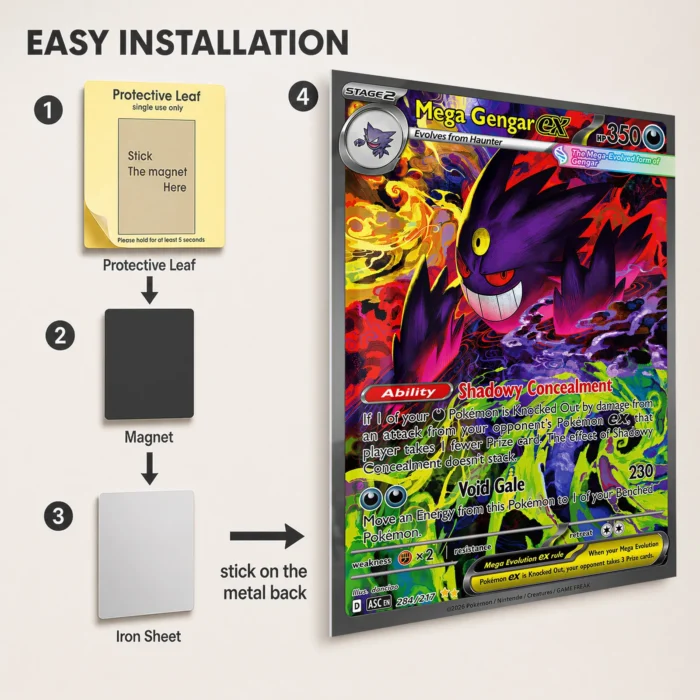 Poke - Mega Gengar Metal
  Poster Wall Decor - Image 2