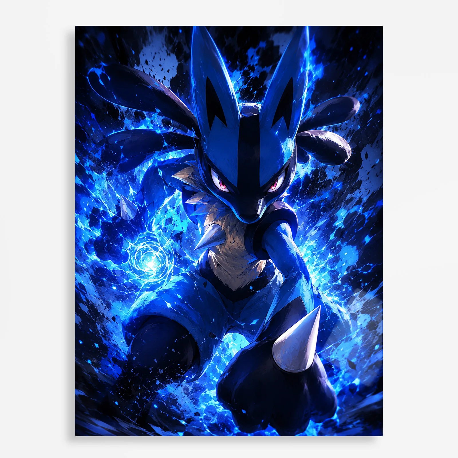 anime metal poster (330) s1 Poke - Lucario Metal Poster
Wall Decor - Image 1