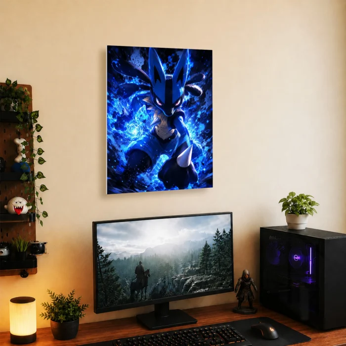 Poke - Lucario Metal Poster
  Wall Decor - Image 4