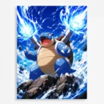 Poke - Blastoise Metal Poster
  Wall Decor