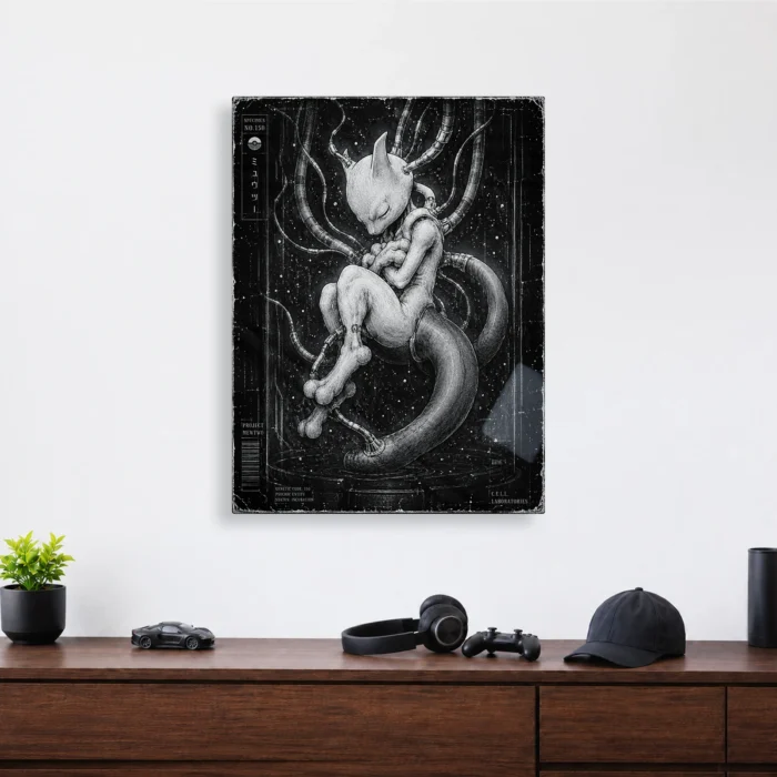 Poke - Mewtwo Metal Poster
  Wall Decor - Image 3