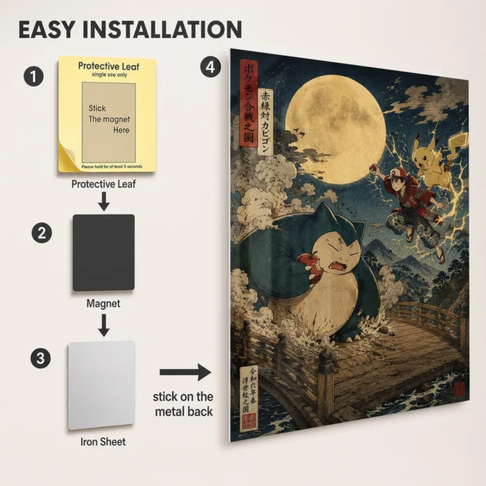 Poke Metal Poster Wall Decor
  - A - Image 2