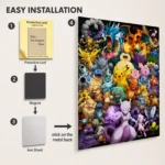 Poke Metal Poster Wall Decor
  - B - Image 2
