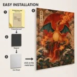 Poke - Charizard Metal Poster
  Wall Decor - A - Image 2