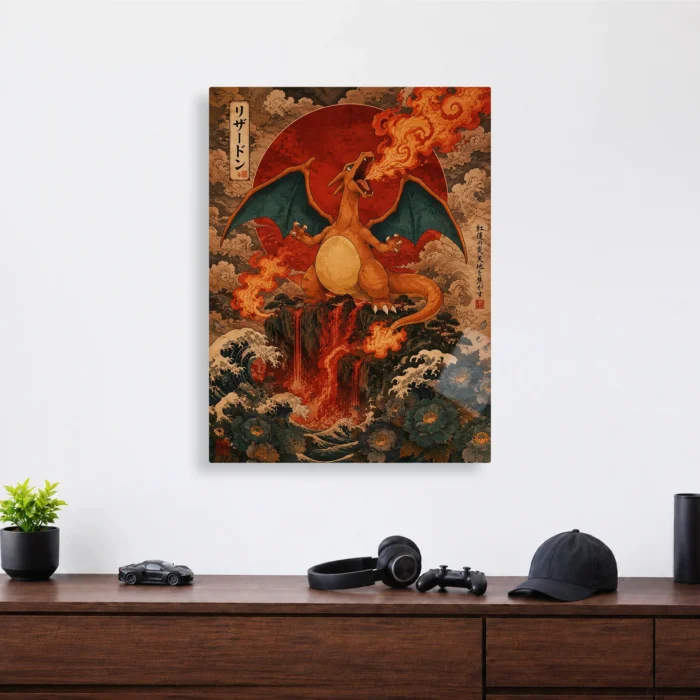 Poke - Charizard Metal Poster
  Wall Decor - A - Image 3