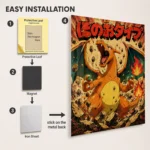 Poke Charizard Metal Poster
  Wall Decor - Image 2