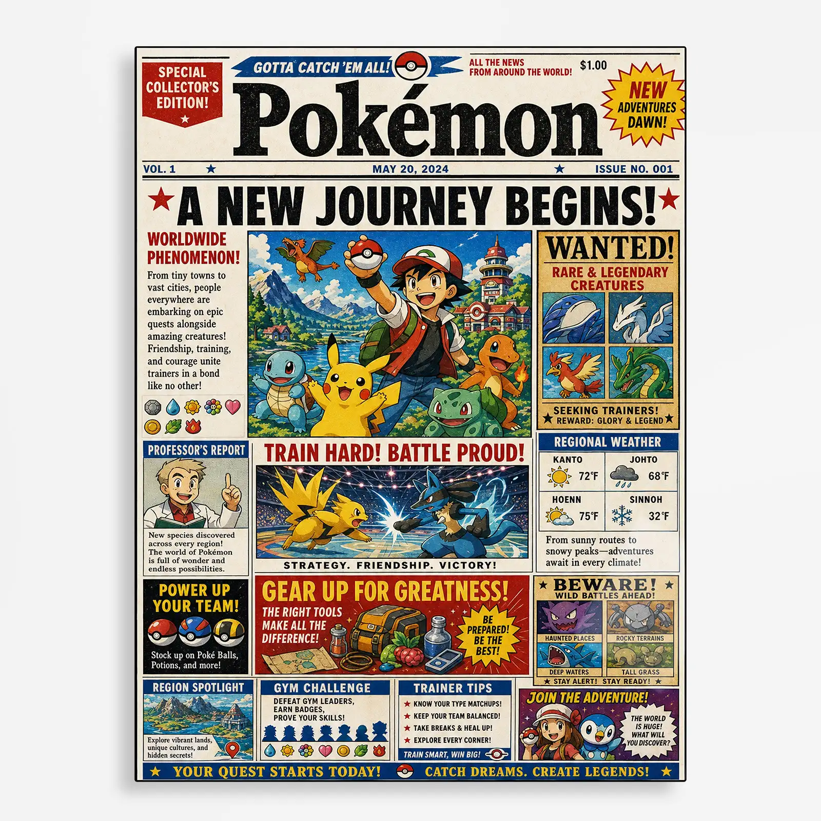 anime metal poster (343) s1 Poke Metal Poster Wall Decor
- D - Image 1