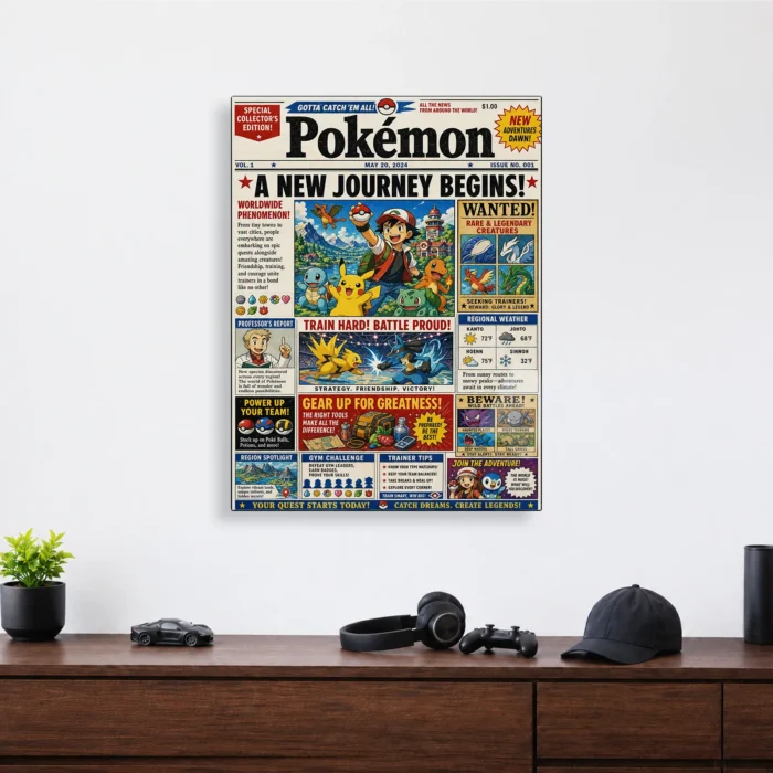 Poke Metal Poster Wall Decor
  - D - Image 3