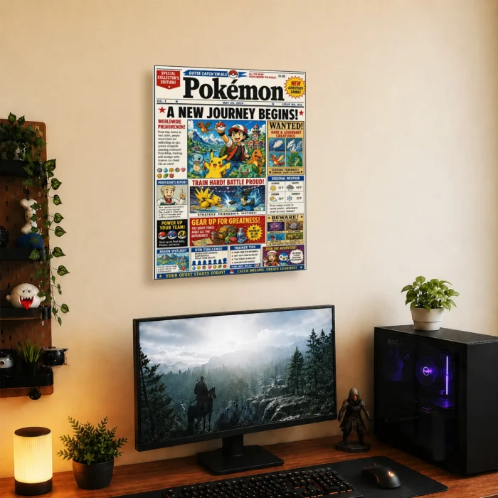 Poke Metal Poster Wall Decor
  - D - Image 4