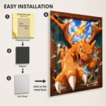 Poke - Charizard Metal Poster
  Wall Decor - B - Image 2