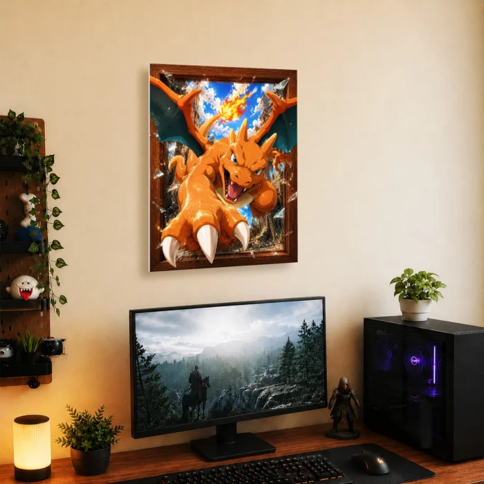 Poke - Charizard Metal Poster
  Wall Decor - B - Image 4