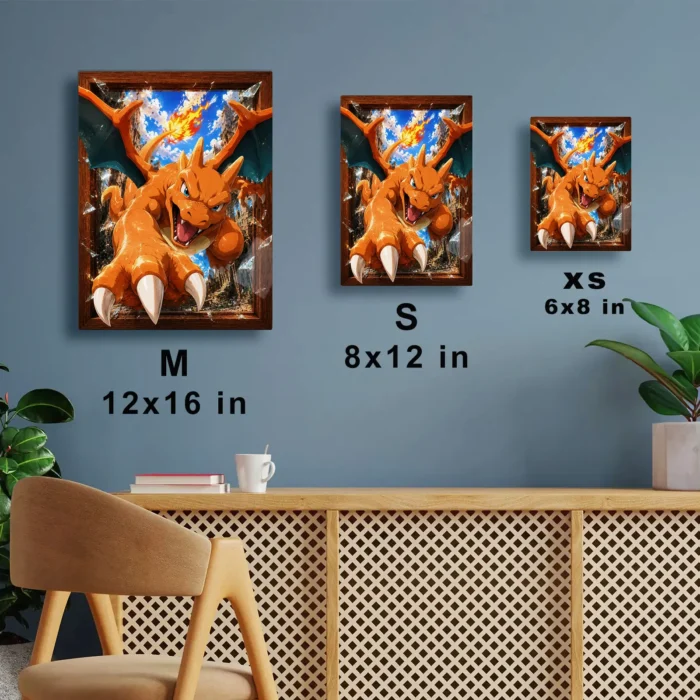 Poke - Charizard Metal Poster
  Wall Decor - B - Image 6