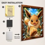 Poke - Eevee Metal Poster
  Wall Decor - A - Image 2