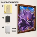 Poke - Gengar Metal Poster
  Wall Decor - Image 2