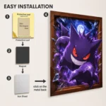 Poke - Gengar Metal Poster
  Wall Decor - A - Image 2