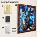Poke - Lucario Metal Poster
  Wall Decor - A - Image 2