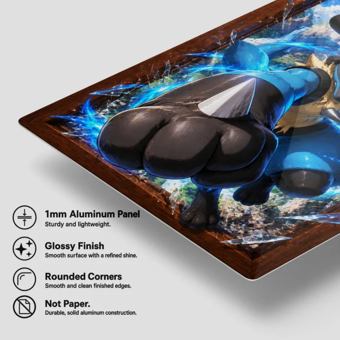 Poke - Lucario Metal Poster
  Wall Decor - A - Image 5