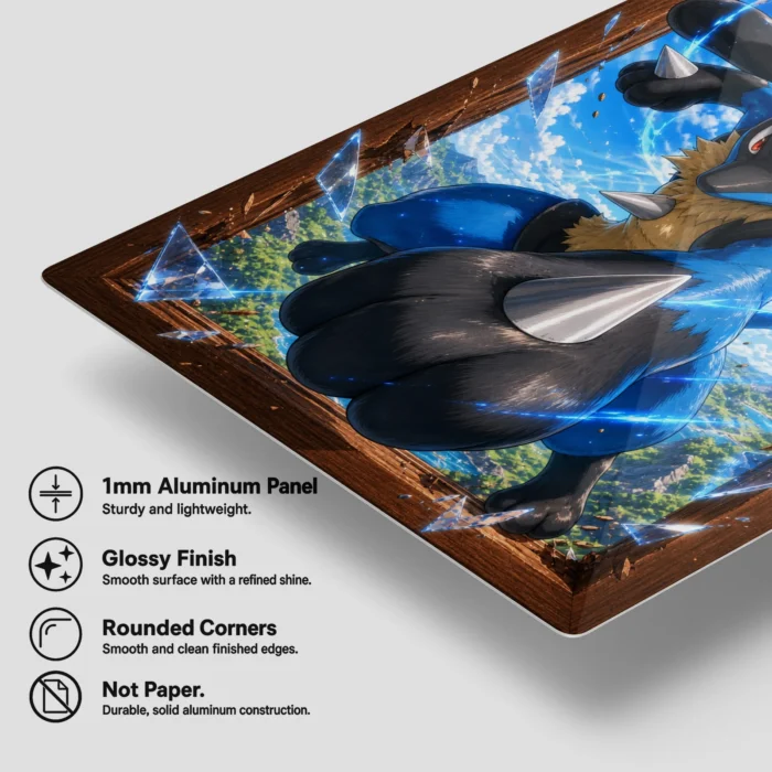 Poke - Lucario Metal Poster
  Wall Decor - B - Image 5