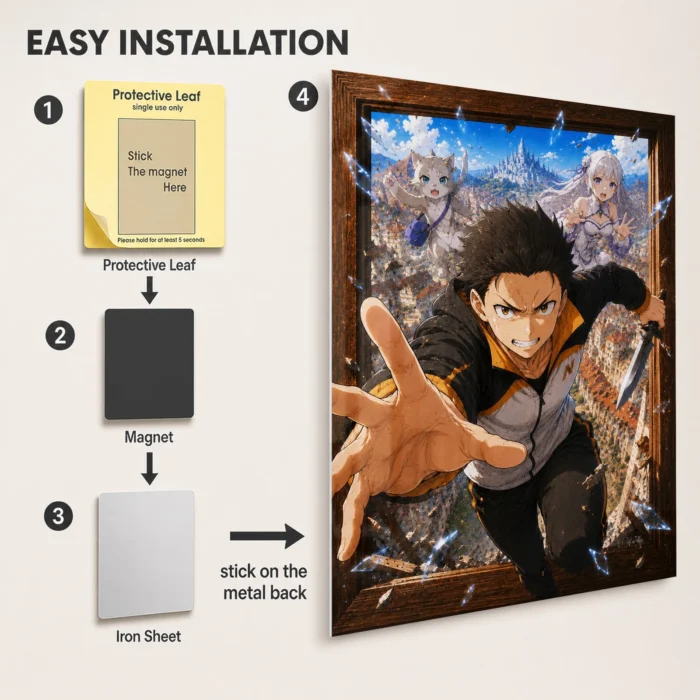 RZ Metal Poster Wall Decor - B - Image 2