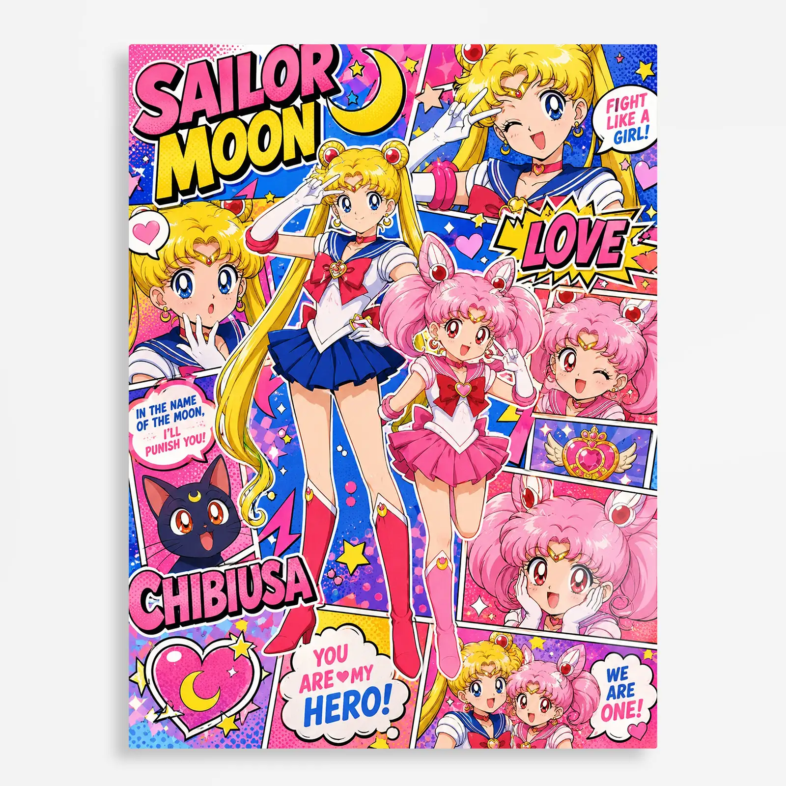 anime metal poster (355) s1 Sailor - Usagi Tsukino Metal Poster Wall
Decor - Image 1