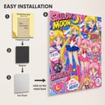 Sailor - Usagi Tsukino Metal Poster Wall
  Decor - Image 2