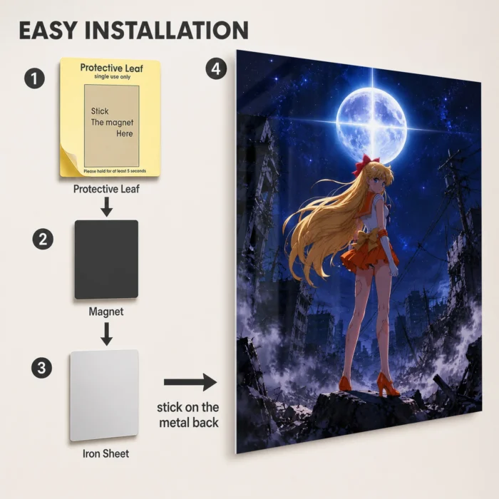 Sailor - Minako Aino Metal Poster Wall
  Decor - Image 2